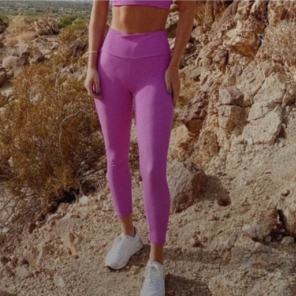 SKATIE | Fuschia Ribbed Legging, Size XS